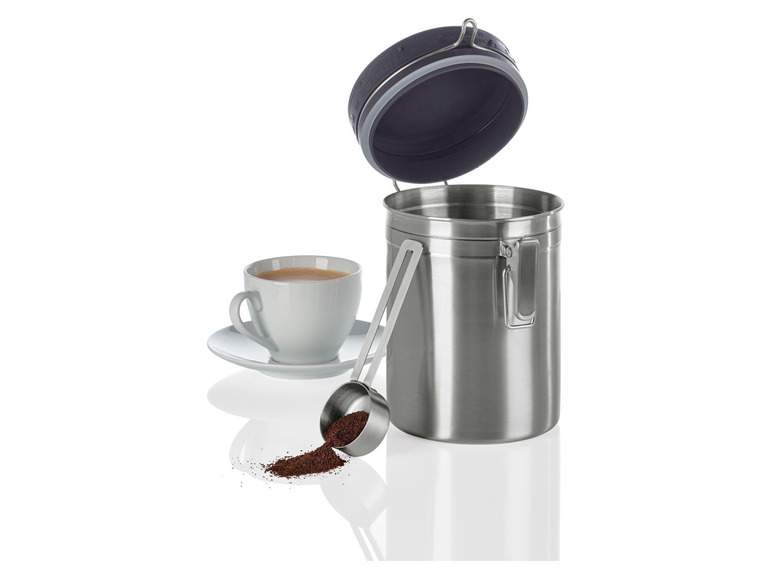 ERNESTO® Kaffee-Aromadose für Bohnen/ Pads, Edelstahl Lagerräumung