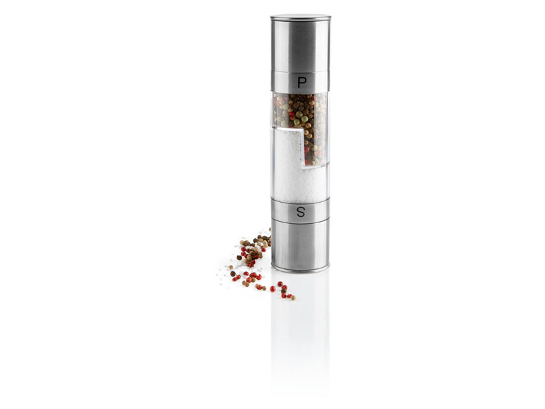 ERNESTO® Salz- und Pfeffermühle 2in1 / Chilimühle 2in1 Edelstahl Große Rabatte