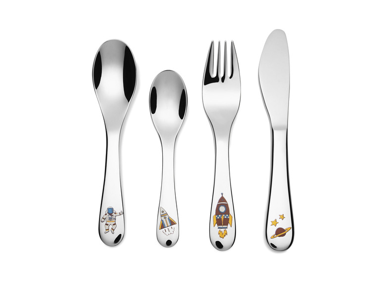 ERNESTO® Kinderbesteck-Set, 4-teilig, hochglanzpoliert Tiefpreis