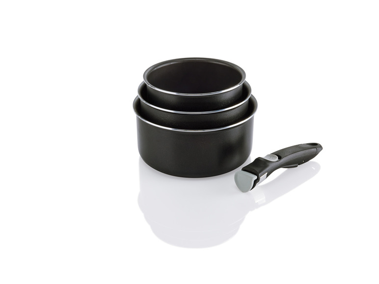 ERNESTO® Topf- / Pfannen-Set, 4-teilig, mit abnehmbarem Griff Super Rabatt