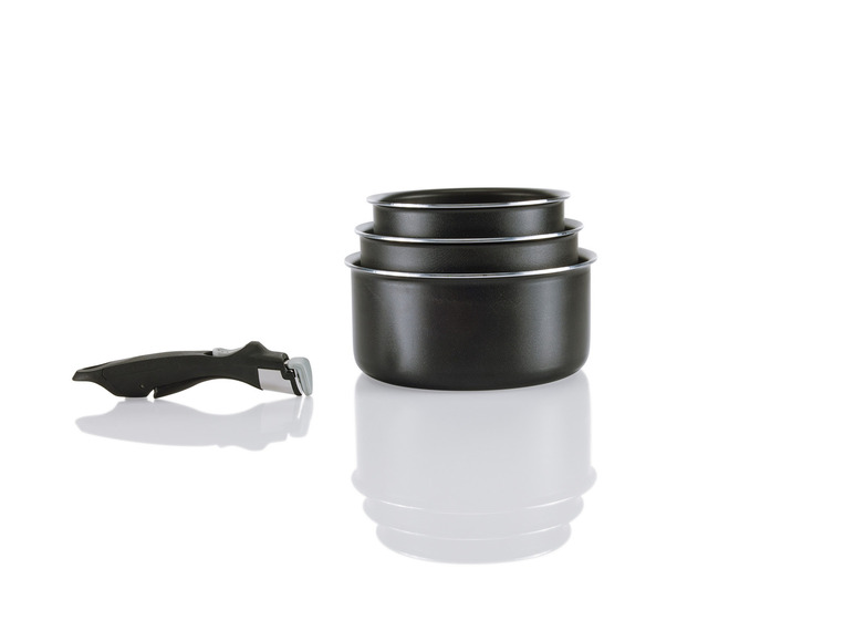 ERNESTO® Topf- / Pfannen-Set, 4-teilig, mit abnehmbarem Griff Super Rabatt