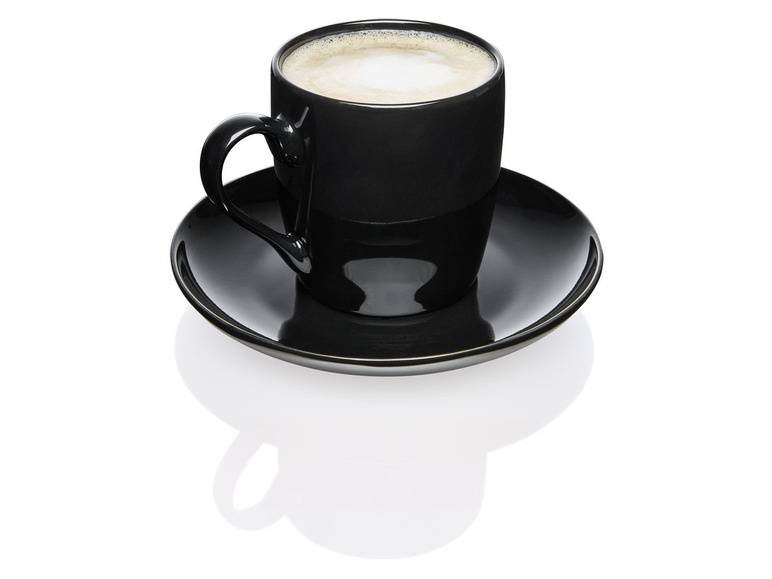 ERNESTO® 2er Set Tassen mit Untertasse, aus hochwertigem Porzellan Speichern exportieren