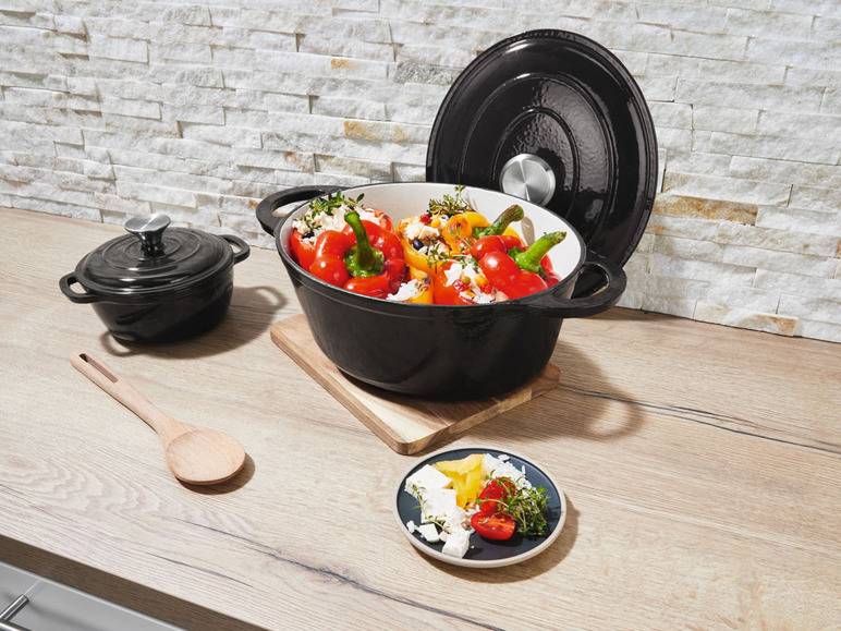 ERNESTO® Gusseisen-Bräter, oval Ø 33 cm im Angebot