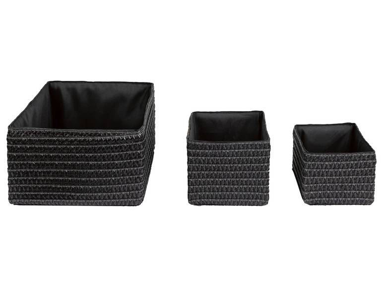 LIVARNO home Aufbewahrungskorb-Set, 3 Stück Schlussverkauf