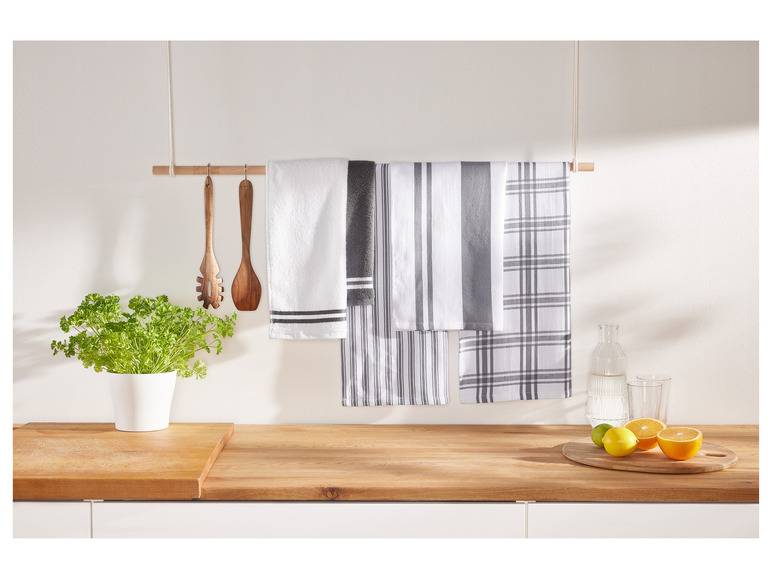LIVARNO home Küchentuch-Set, 5 Stück Online Outlet