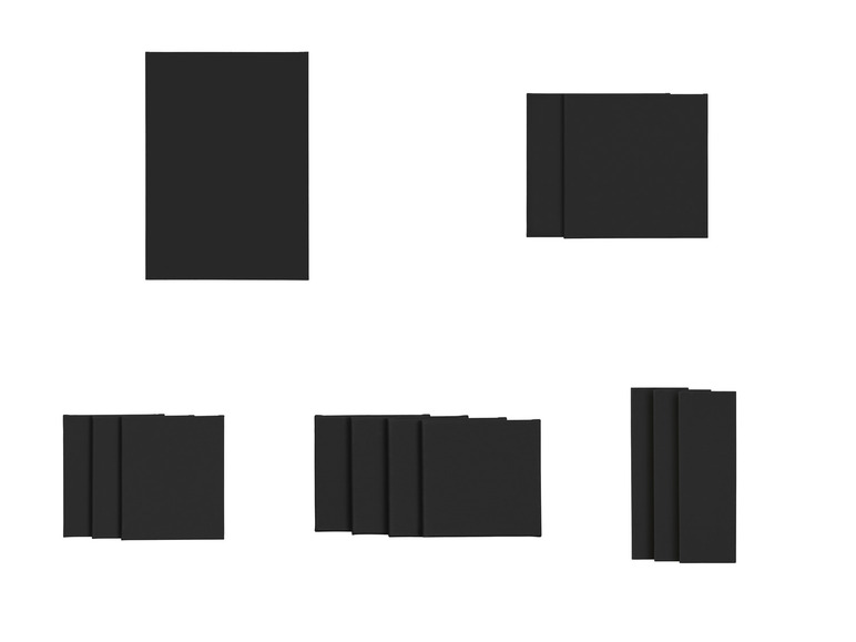 crelando® Leinwand / Leinwand-Set, schwarz vorgrundiert, aus Baumwolle Zeitlich begrenztes Angebot