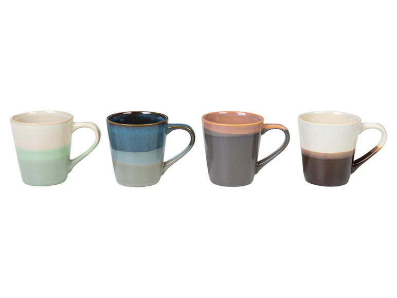 LIVARNO home Kaffeetassen Set / Kaffeekanne, aus glasiertem Steingut Neuheiten