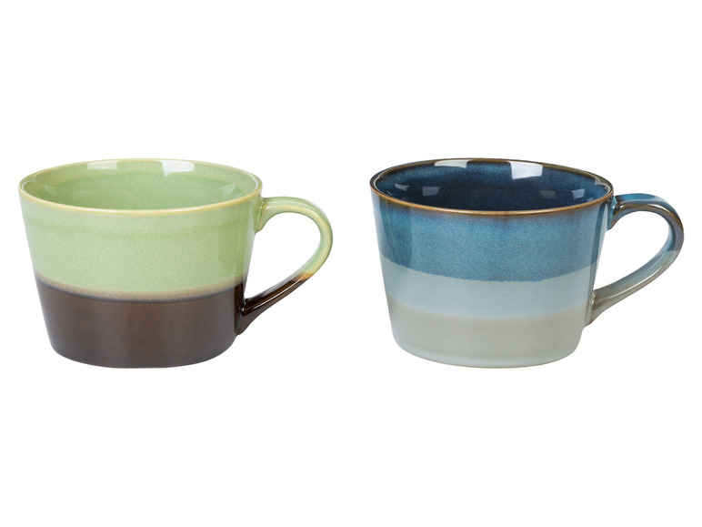 LIVARNO home Kaffeetassen Set / Kaffeekanne, aus glasiertem Steingut Neuheiten