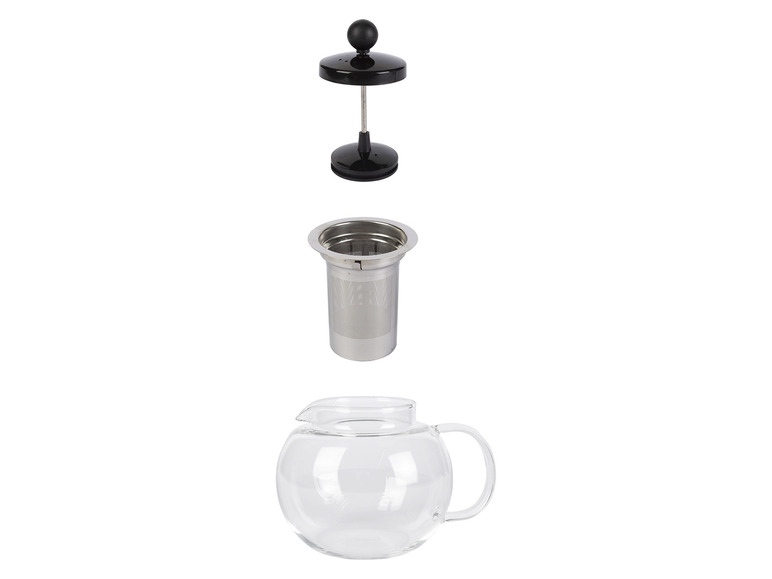 ERNESTO® Glas-Teekanne /-Kaffeebereiter, besonders leicht Riesige Ersparnisse