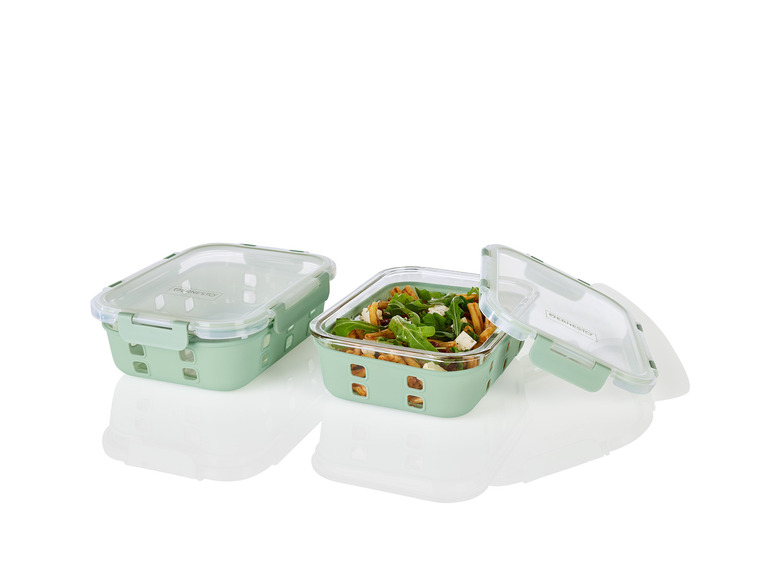 ERNESTO® Glas-Frischhaltedosen-Set, 2 Stück VIP-Rabatte