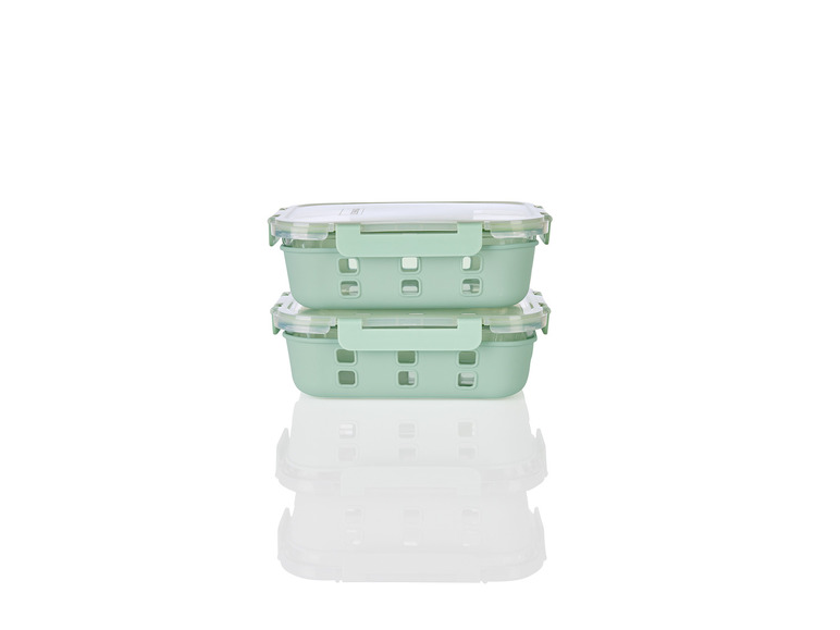 ERNESTO® Glas-Frischhaltedosen-Set, 2 Stück VIP-Rabatte