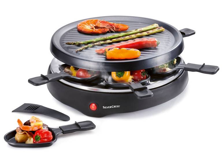 SILVERCREST® KITCHEN TOOLS Raclette-Grill, 800 W, Ø 29 cm Letzte 2 Tage
