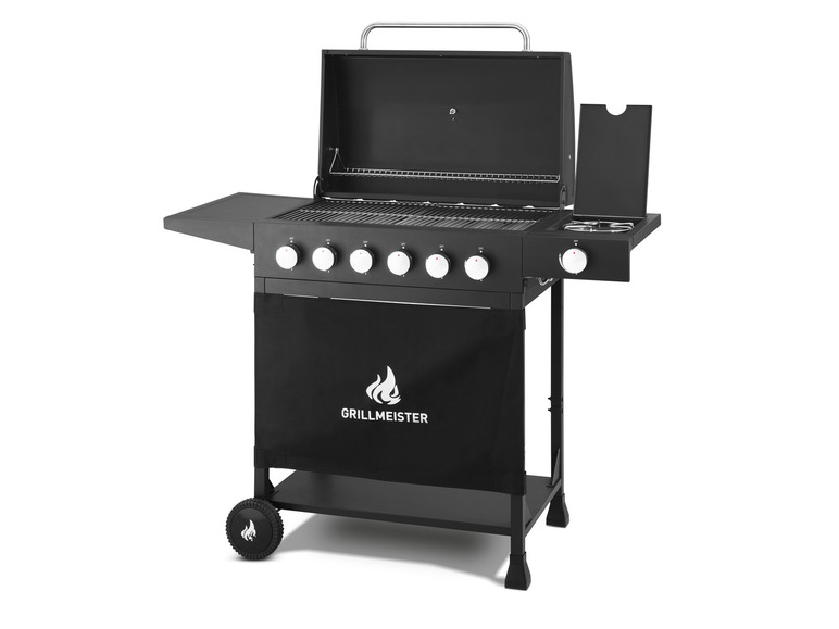 GRILLMEISTER Gasgrill »Memphis«, 6plus1, 18 kW, mit Seitenbrenner Bis zu 65% Rabatt