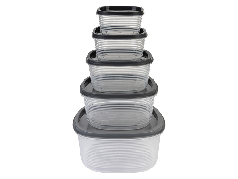 ERNESTO® Vorratsdosen-Set, 5-teilig, stapelbar 50% Rabatt für begrenzte Zeit