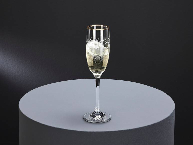 ERNESTO® Glas Set, 6-teilig, mit Goldrand im Angebot