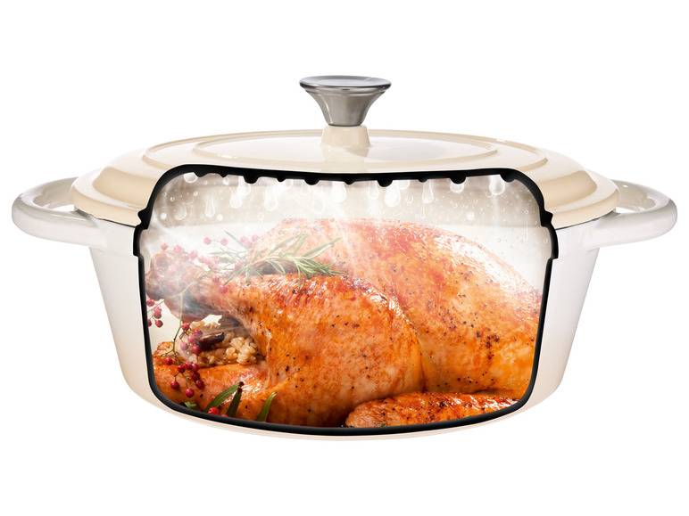 LIVARNO home Gusseisen-Bräter, mit Drop-System, 3,8 l Top Angebot