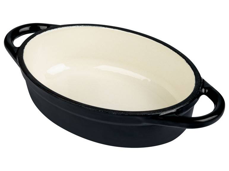 ERNESTO® Mini-Gusseisen-Auflaufformen, 14,5 x 10 cm, 2 Stück Tiefpreis