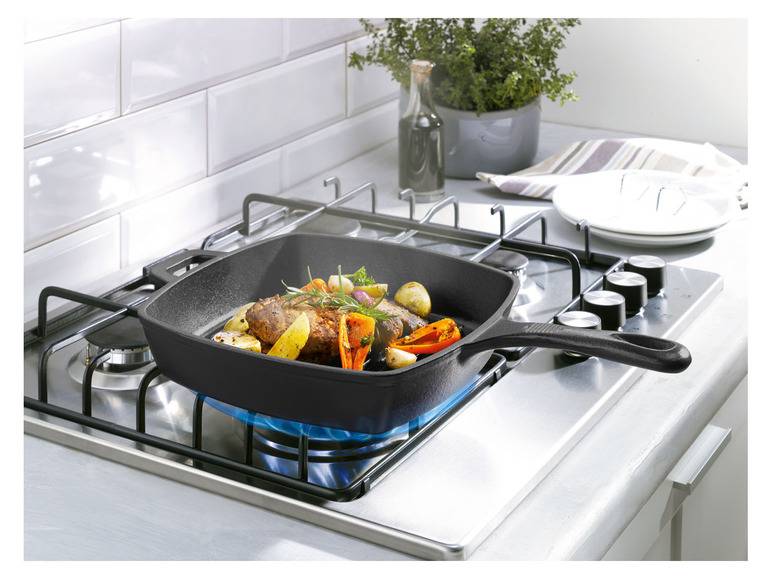 GRILLMEISTER Gusseisen mit Wok und Bratpfanne Letzte 2 Tage