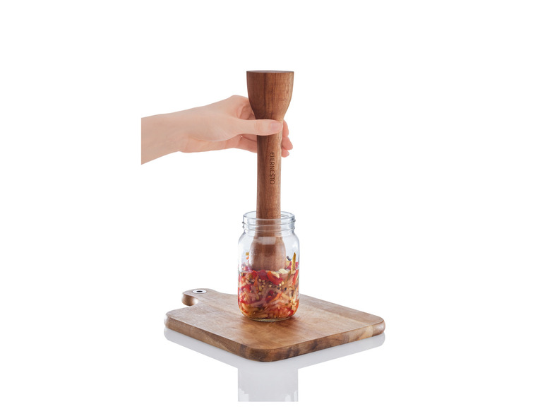ERNESTO® Fermentier-Holzstampfer \ Fermentier-Glasgewichte Bis zu 50% Rabatt