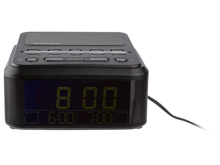 SILVERCREST® Uhrenradio, mit Qi Ladung, DAB+, Bluetooth Online