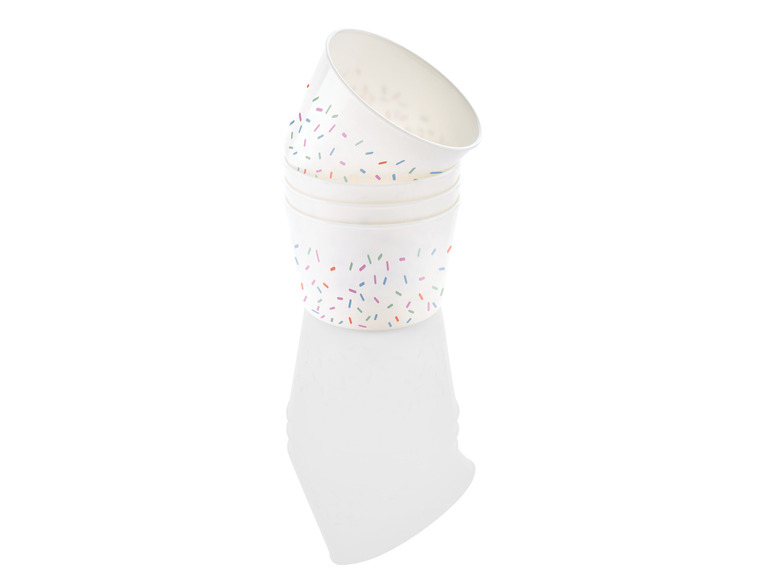ERNESTO® Eisbecher-Set \ Sundae-Waffelbecher-Set \ Trinkbecher-Set, BPA-frei Exklusivangebot
