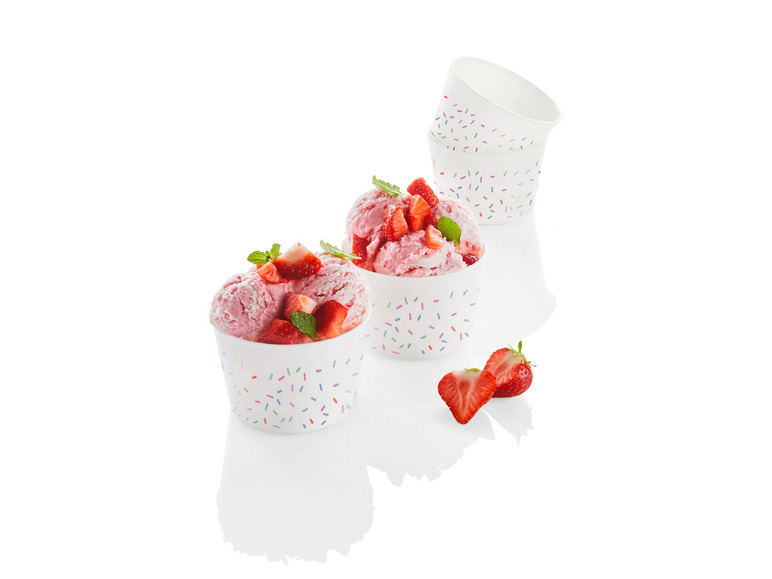 ERNESTO® Eisbecher-Set \ Sundae-Waffelbecher-Set \ Trinkbecher-Set, BPA-frei Exklusivangebot