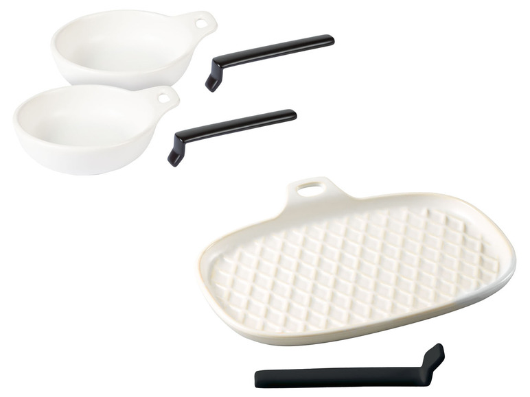 GRILLMEISTER Grillschalen-Set / Grillplatte, mit abnehmbarem Griff Vatertagsangebot
