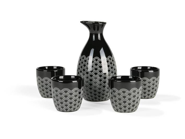 ERNESTO® Sake-Set, 5-teilig, Steingut Zeitlich begrenztes Angebot