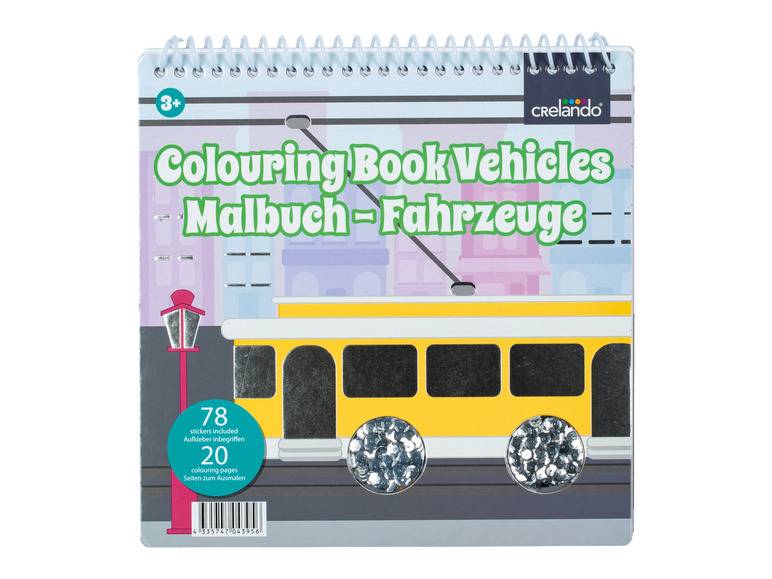 crelando® Malbuch, mit Pailletten und Stickern Discount Store für neue Produkte