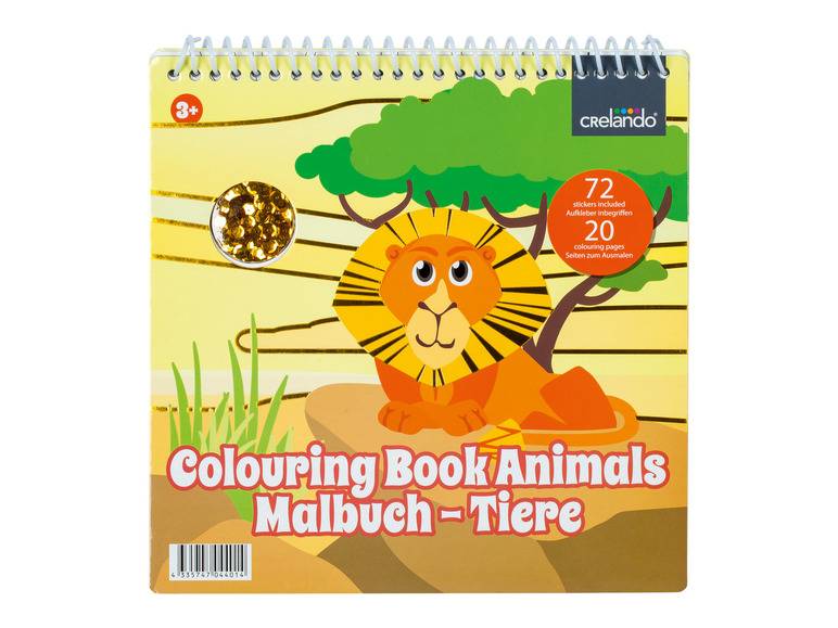 crelando® Malbuch, mit Pailletten und Stickern Discount Store für neue Produkte