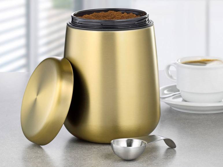 Esmeyer Kaffee-/ Vorratsdose Edelstahl inkl. Löffel im Deckel Begrenztes Angebot
