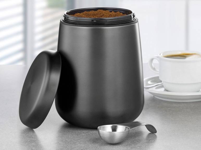 Esmeyer Kaffee-/ Vorratsdose Edelstahl inkl. Löffel im Deckel Begrenztes Angebot
