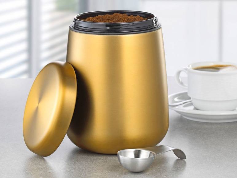 Esmeyer Kaffee-/ Vorratsdose Edelstahl inkl. Löffel im Deckel Begrenztes Angebot