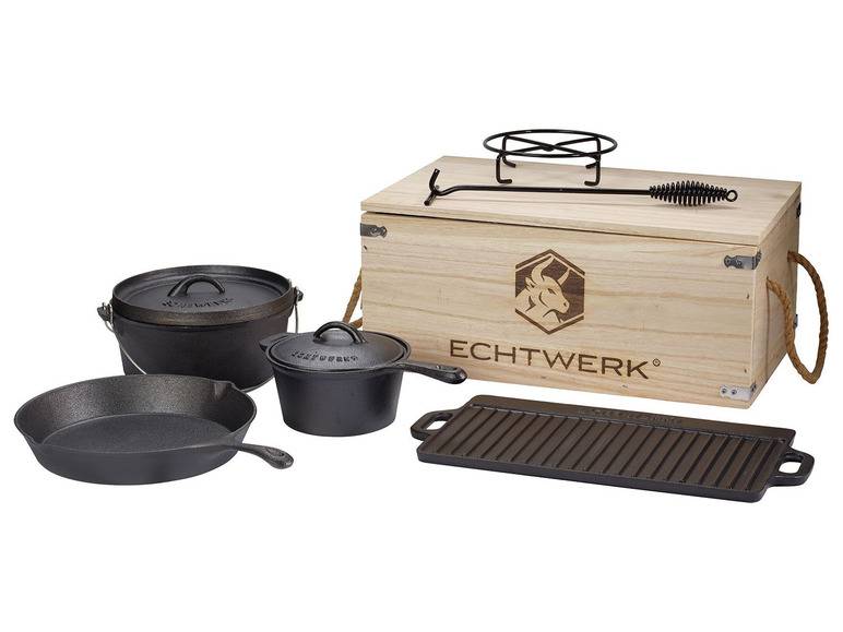 ECHTWERK 7-teiliges »Dutch Oven Set«, inkl. Holzkiste Preisnachlass