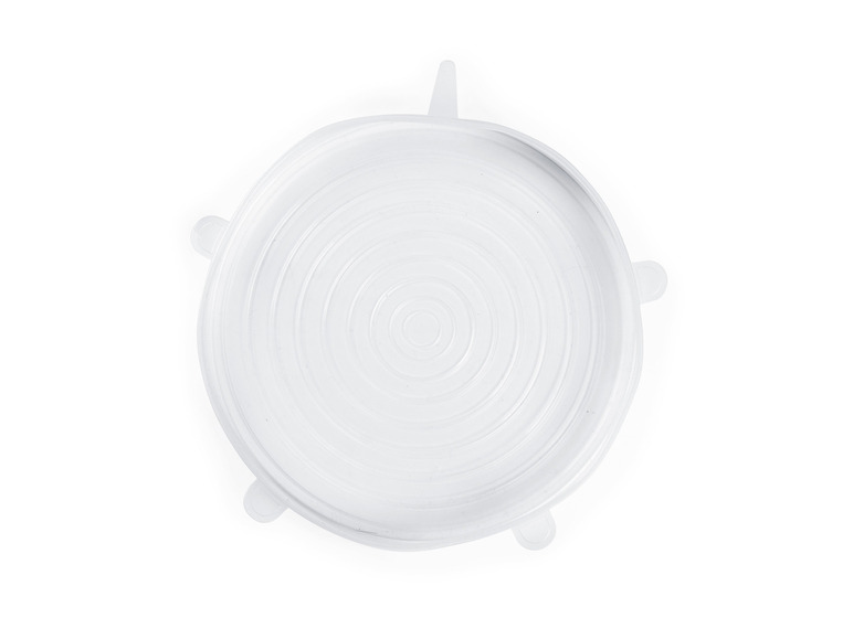 GOURMETmaxx Flexible Silikondeckel, 12 Stück , transparent Super Sparpreis