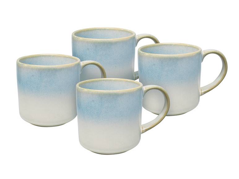 vanWell Kaffeebecher 4erSet 38cl mit Farbglasur Steingut Verkauf