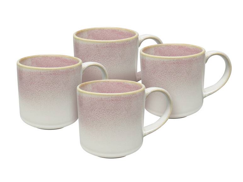 vanWell Kaffeebecher 4erSet 38cl mit Farbglasur Steingut Verkauf