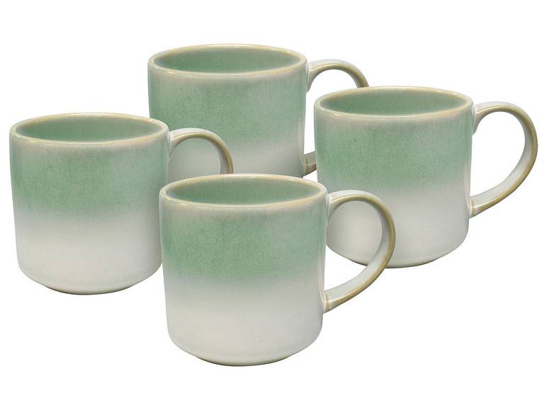 vanWell Kaffeebecher 4erSet 38cl mit Farbglasur Steingut Verkauf