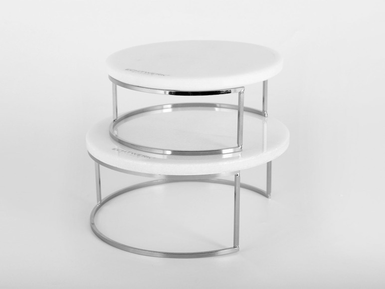 ECHTWERK Etagere Marmor, 2 stöckig, ideal zum Servieren Preisnachlass