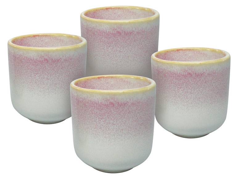 vanWell EspressoBecher 13cl 4erSet Steingut Räumungsverkauf