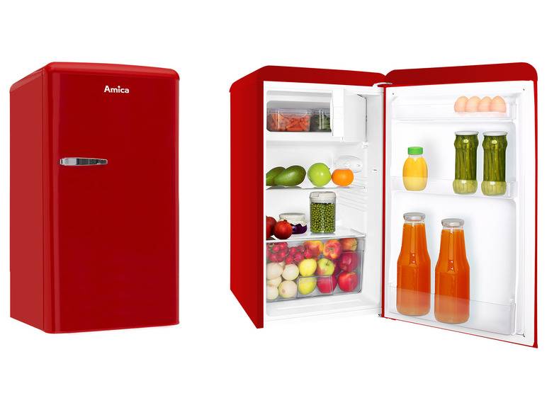 Amica Retro Kühlschrank »KSR 361 105« mit Gefrierfach Neueste Stile