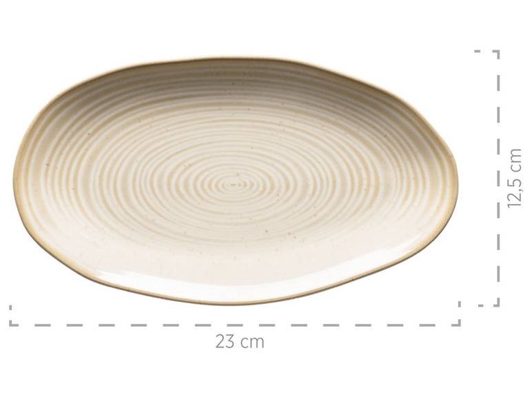 MÄSER Serie Nottingham, Set aus 3 Servierplatten, Servierteller in 3 Größen im Vintage-Look, Beige, Steinzeug Discount Store für neue Produkte
