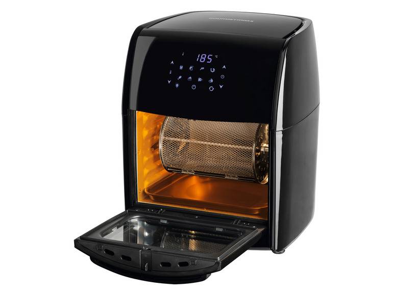 GOURMETmaxx Heißluftfritteuse mit Rotisserie, 1800 W, 12 l Black Friday Preise