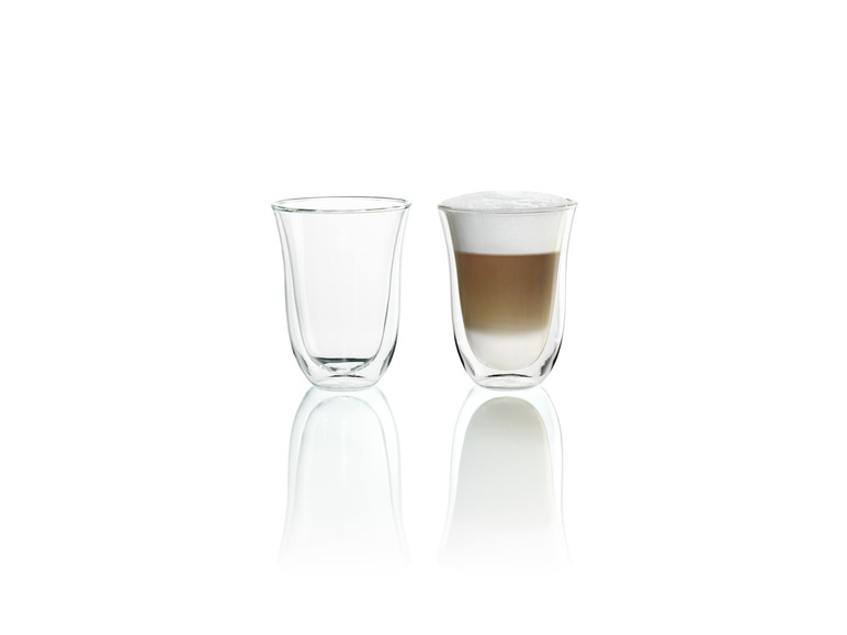 Delonghi Latte Macchiato Gläser, 220 ml, 2er Set Auslauf