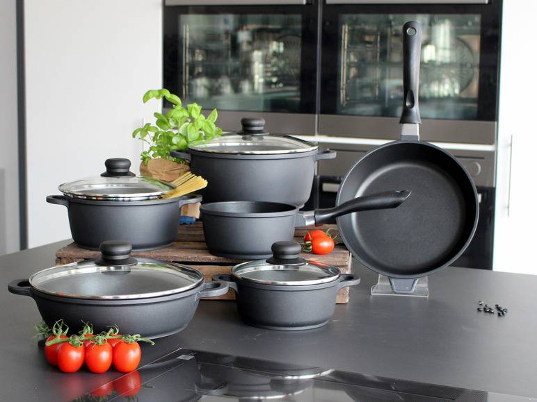ELO Basic Topfset Black Cast Aluguss Induktion 6 teilig Vatertagsangebot