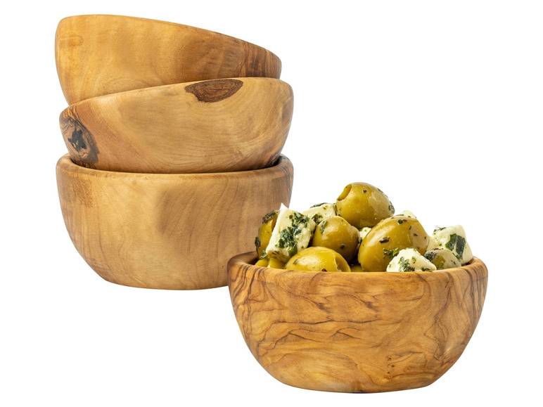 Soltako 2er und 4er Set Antipasti-/Dippschälchen Olivenholz Schlussverkauf