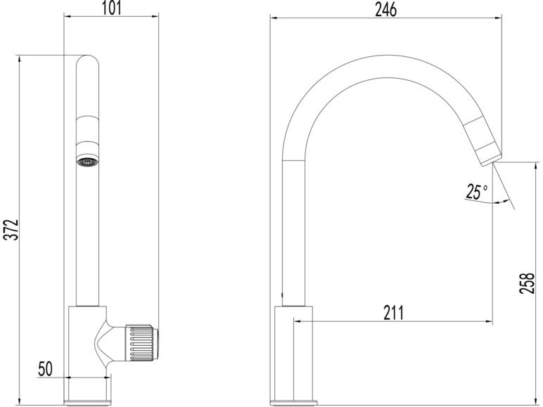 Duschwell Spültischarmatur Basic, mit Neoperl Luftsprudler Fabrikverkauf