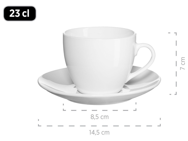 MÄSER Serie Barca, Kombiservice 30-teilig, Tellerset für 6 Personen, weiß, Porzellan Osterangebot