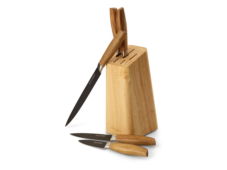ECHTWERK Messerblock Set Classic - Black Edition, 6tlg Blitzangebot