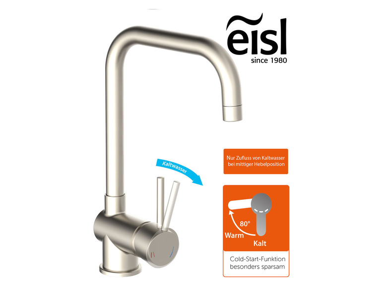 Eisl Küchenarmatur »Futura«, mit Cold-Start Funktion 50% Rabatt mit kostenlosem Versand